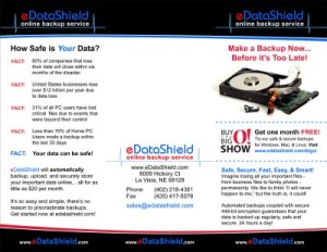 Outside of a tri-fold brouchure created for the Big O show in Omaha