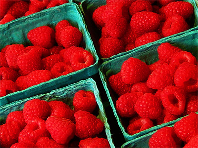 My most favorite fruit - Raspberries! Mmm
