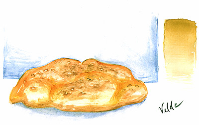 bread Another water color study. Didn't work out so well, but it's supposed to be bread.