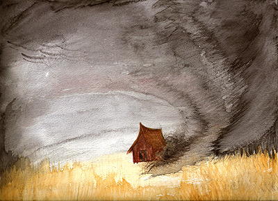 turner-storm The Turner-esque watercolor project: we were to paint a storm and a man-made structure. How could I not paint this?