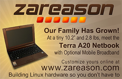 quarter-page-ad Small ad announcing the Terra A20 Netbook