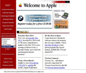 apple-1997-07-14 Apple.com in 1997