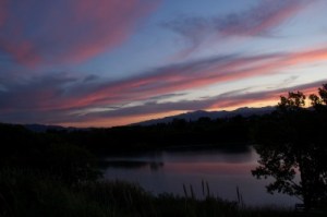 you-cant-take-the-sky-from-me Sunset over the neighborhood pond
