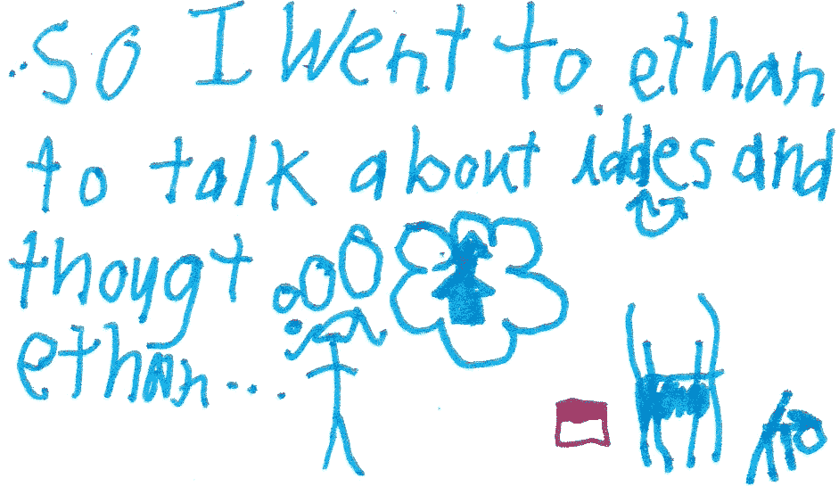 ... So I went to Ethan to talk about ideas and thought... Ethan...
