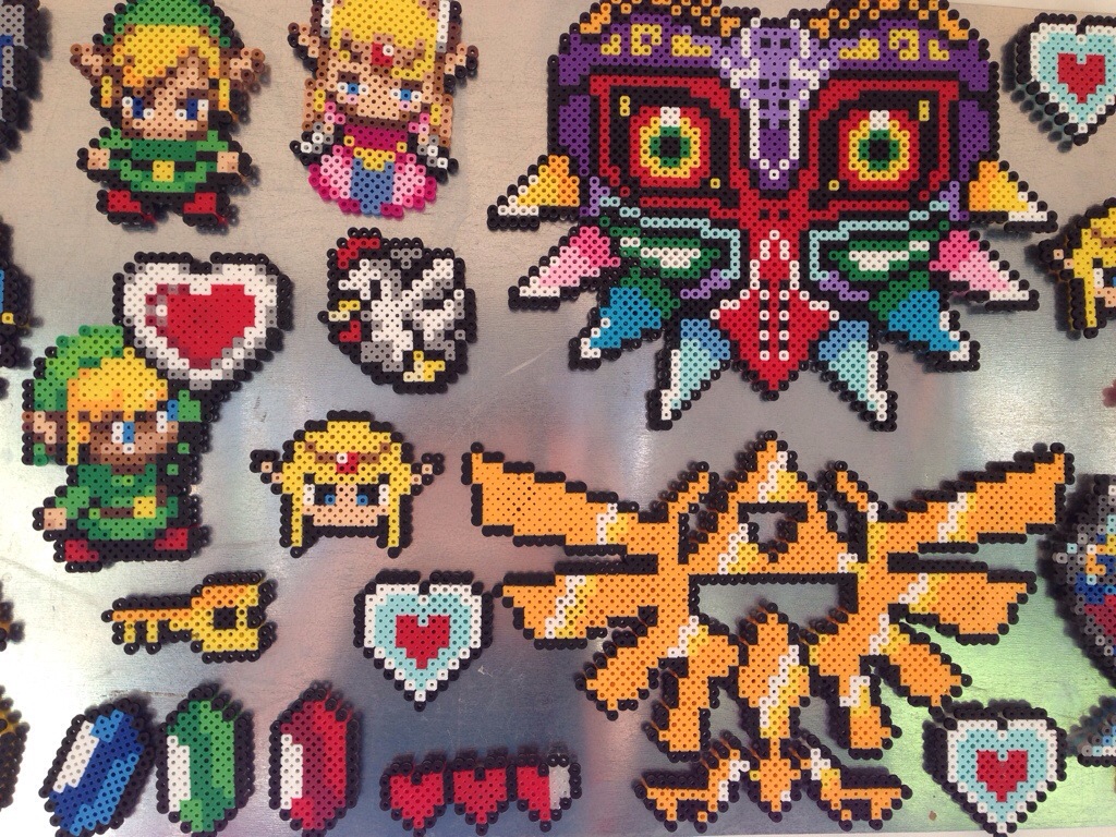Legend of Zelda Perler Magnets