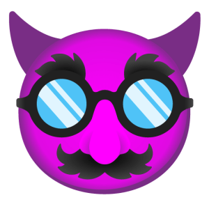 Devil wearing Groucho Marx glasses