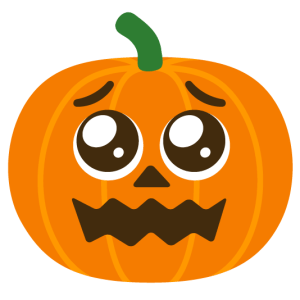 Cute sad Jack o' Lantern