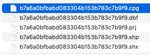 Cryptic filenames with unknown extensions